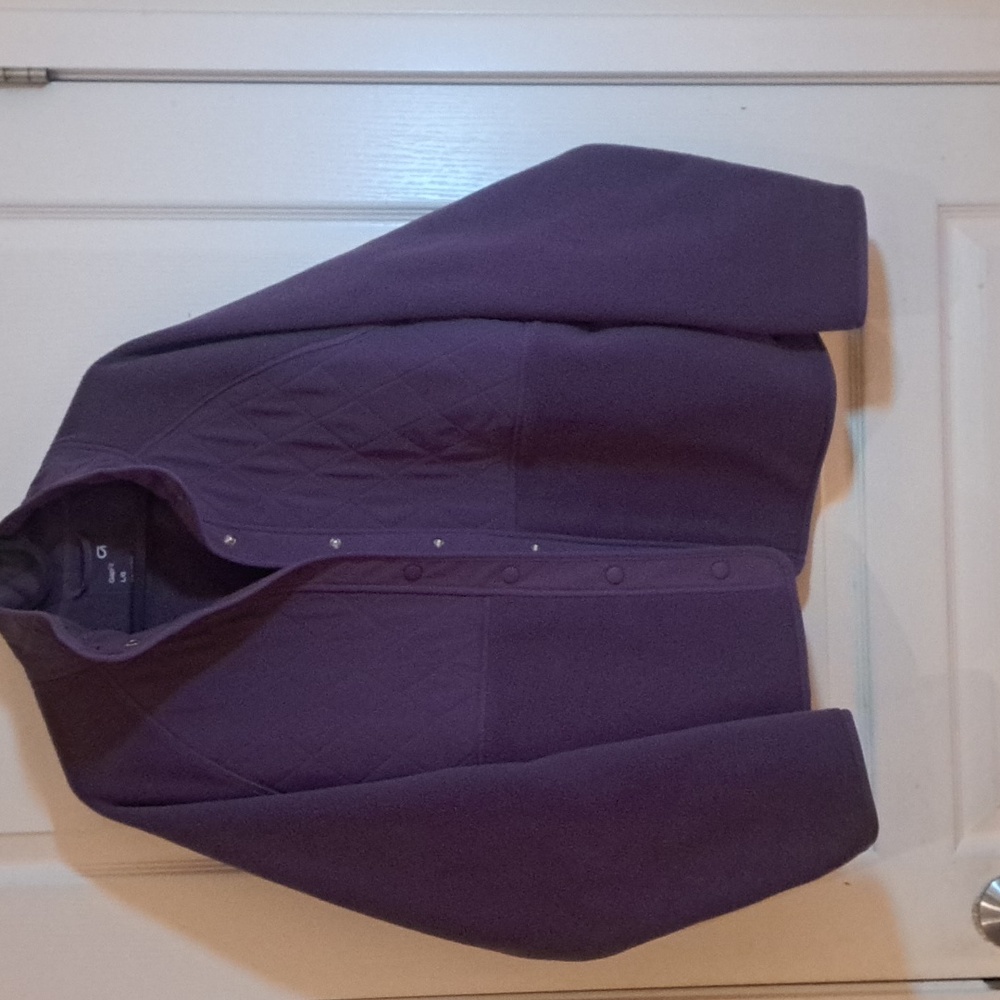 GAP Women's Purple Teddy Jacket - Picture 2 of 7